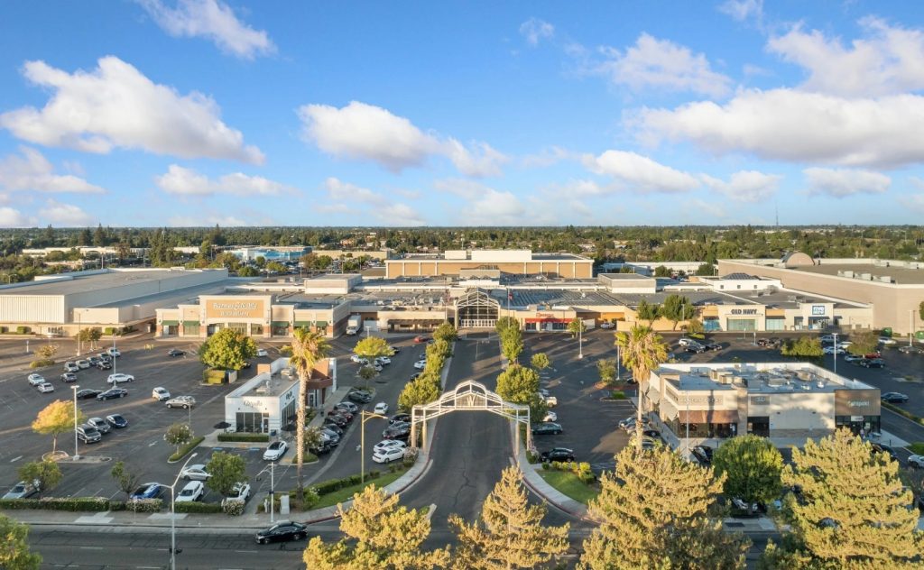 Drone view of Weberstown Mall
